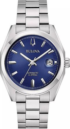 Bulova Surveyor Automatic Blue Dial Mens Watch 96B436