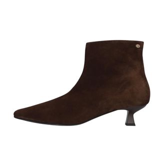 Fred De La Bretoniere Schoenen, Dames, Bruin, 38 EU, Leer, Cara Carla Enkellaars