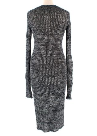 Isabel Marant Monochrome Dakota Knit Midi Dress Size XS
