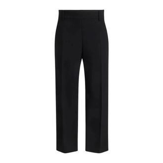 Khaite Dames, Broeken, Zwart, Maat: XS Wol