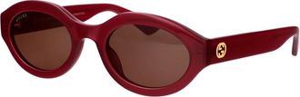 Gucci Gg 1579S Zonnebril - Dames - Zonnebrillen - Roze - 53 MM - Accessoires