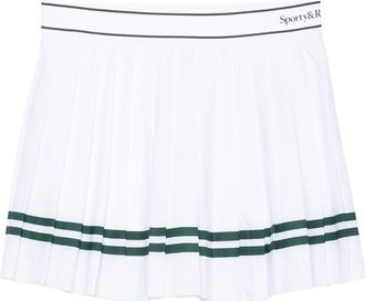 Sporty & Rich Pleated Striped Skirt