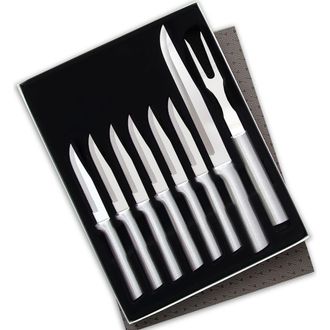 Rada 8 Piece Meat Lovers Set with Carving Set and Steak Knives in Silver at Nordstrom