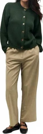 All : Row Hannah Relaxed Cardigan In Green