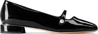 Jimmy Choo London Black Leather Ballet Flats