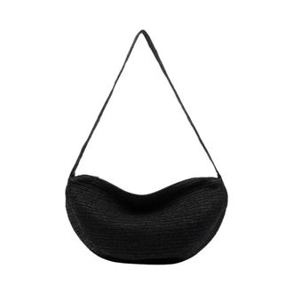 Ibeliv Shoulder Bags, female, Black, Size: ONE SIZE Clip Zipped Shoulder Bag