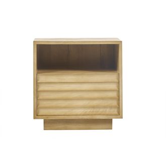Miliboo Mesilla De Noche Con Caj&oacute;n De Madera Maciza De Mango L45 Matcha