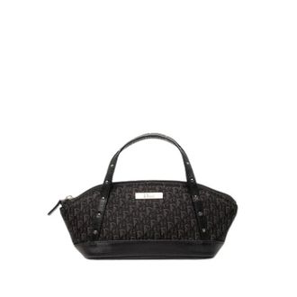 Dior Pre-owned Handbags, female, Black, Size: ONE SIZE Pre-owned Vintage Canvas Handbag