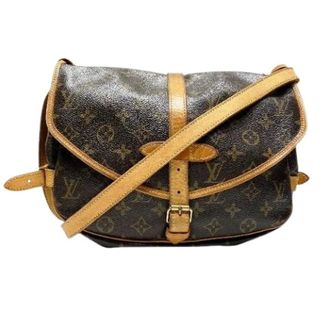 Louis Vuitton Pre-owned Cross Body Bags, female, Brown, Size: ONE SIZE Pre-owned Saumur Monogram Shoulder Bag