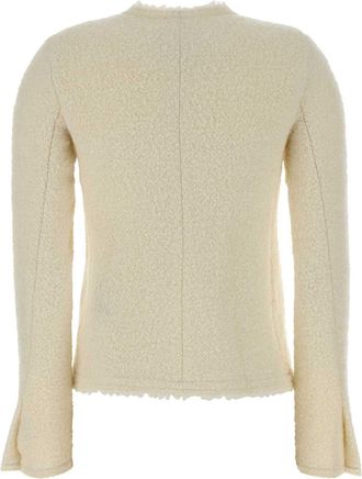 Isabel Marant Womens Suely Blazer Beige Wool Viscose Alpaca Blazers