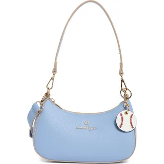 Nanette Lepore Convertible Faux Leather Baguette Shoulder Bag in Cornflower Blue at Nordstrom Rack