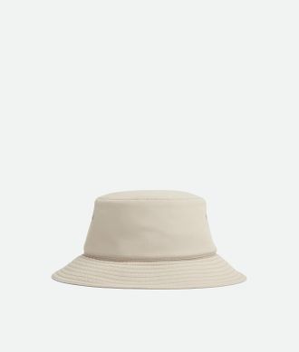 Bottega Veneta Tech Nylon Bucket Hat - Grey & Silver - Man - S