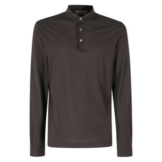 FILIPPO DE LAURENTIIS Polo Shirts, male, Brown, Size: L Polo Shirts