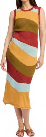 En Saison Vienna Midi Dress In Spice Multi
