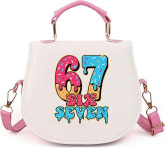 Generic ZXCVWWE 67 Handbag,Funny 67 Ice Cream Handbag,Santa Says SixSeven Crossbody Bag,Cute Six Seven Ice Cream Drip Bags,Funny 6 7 Meme,Novelty Six Seven Gi