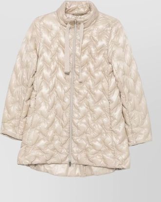 Herno quilted down midi parka coat