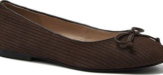 Lands End Essential Corduroy Ballet Flats in Deep Chocolate at Nordstrom, Size 9.5