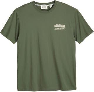 Scotch & Soda Logo Cotton Graphic T-Shirt in Thyme at Nordstrom Rack, Size X-Large