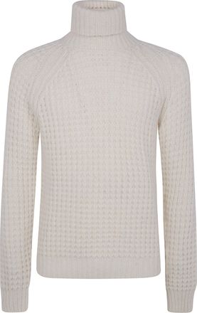 Nuur Military Stitch Long Sleeves Turtle Neck Sweater