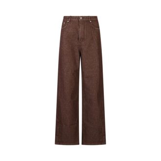 Sportmax Pantaloni Beati - Dames - Loose Fit Jeans - Bruin - W27 - Jeans