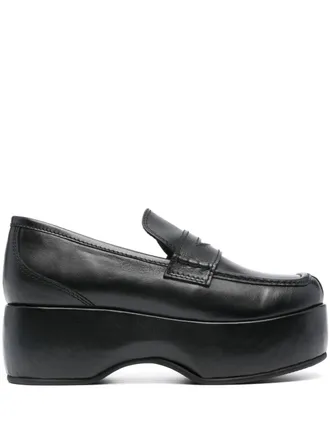 Nicole Saldan&atilde; Annie 60mm platform loafers - Black