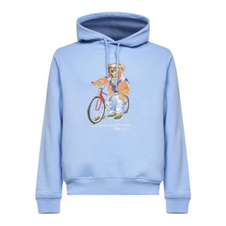 Polo Ralph Lauren Hoodies, male, Blue, Size: 2XL Austin Summer Bear Hoodie