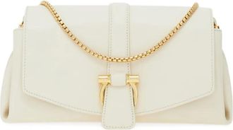 Ferragamo Gancini-detail mini bag - women - CALFSKIN/Lambskin/CALFSKIN - One Size - Neutrals