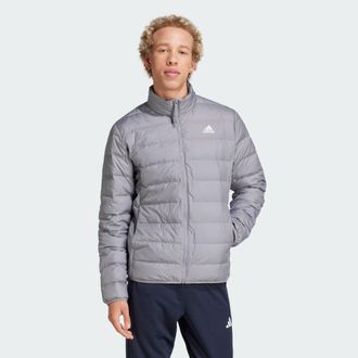 adidas Mens Essentials Lite Down Jacket - Grey - Size X-Large