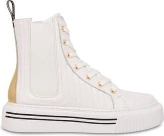 Pollini Zapatillas altas con cordones - Shoes - Mujer - Blanco - 39 EU