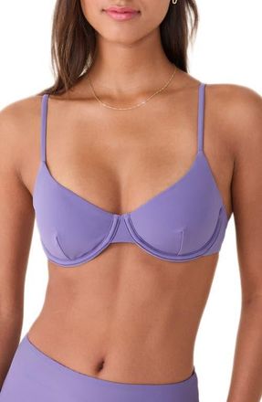 Andie Swim The Bermuda Underwire Bikini Top in Amethyst at Nordstrom, Size X-Large