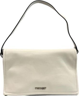 Twinset White PU Women Shoulder Womens Bag