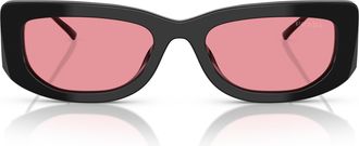 Prada 0pr 14ys Rectangular Acetate Sunglasses