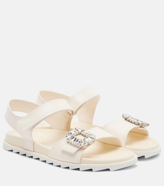 Roger Vivier Slidy Viv embellished leather sandals