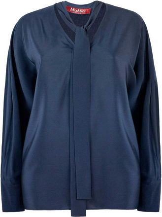 Max Mara Silk Crepe De Chine Blouse
