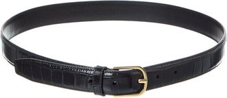 Toteme Toteme Croc-Embossed Leather Belt