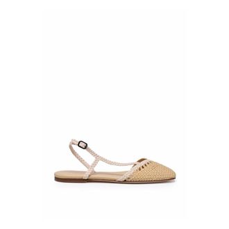 Hereu Ballerinas, female, Beige, Size: 11 US Sandalo Asimmetrico