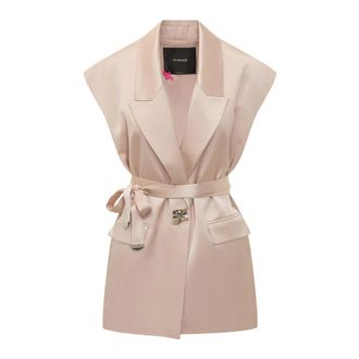 Pinko Vests, female, Pink, Size: 2XL Melanzana Blazer