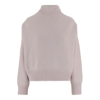 SA SU PHI Cashmere Knitwear, female, Pink, Size: XS Cashmere Turtleneck Sweater