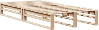 vidaXL Estructura de cama sin colchón madera maciza de pino 90x190 cm vidaXL
