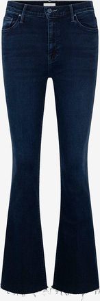 Mother Jeans mit ausgestelltem Bein aus Baumwolle The Weekender Fray