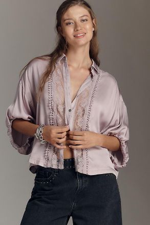 Pilcro Lace Appliqué Blouse