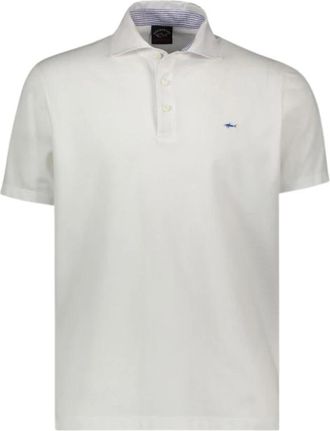 Paul & Shark Piqu&eacute; Katoenen Polo - Heren - Polos - Wit - L - Katoen - Tops
