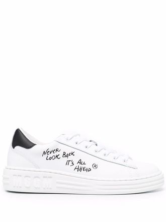 Msgm Never Look Back sneakers - women - Fabric/Rubber/Calf Leather/Calf Leather - 36 - White