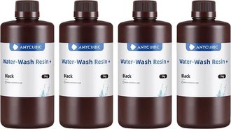 OEM Resina Para Impresi&oacute;n 3d, Lavable Con Agua, De Baja Viscosidad, Negra, 4 Kg