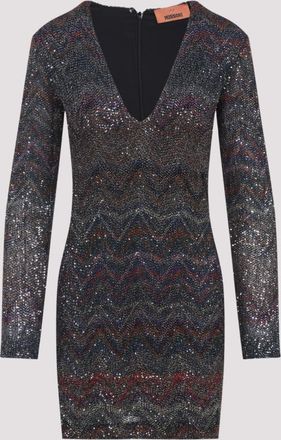 Missoni Brown Viscose Mini Dress