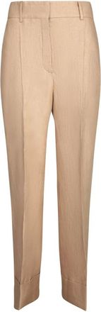 Incotex Broeken, Dames, Beige, M, Beige Broek Elegant Comfortabele Stijl