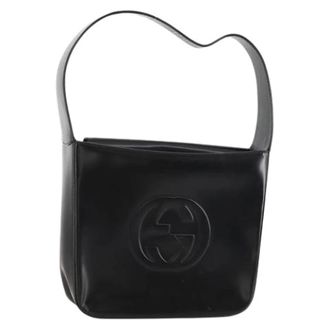 Gucci Pre-owned Shoulder Bags, female, Black, Size: ONE SIZE Pre-owned Vintage Patent Leather Shoulder Bag