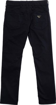Emporio Armani Boys Pants Five-Pocket Black For Kids Cotton Trousers