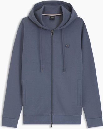 HUGO BOSS Mens BOSS Black C-Spence 01 Hoody 466 Open Blue - Size: 46