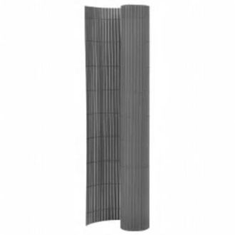 vidaXL Valla De Jard&iacute;n De Doble Cara Gris 110x400 Cm Vidaxl